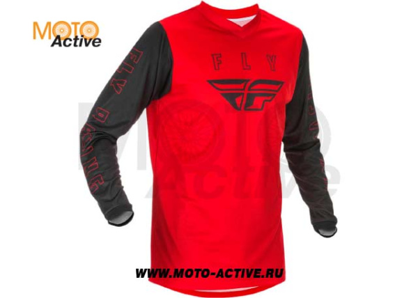 Джерси FLY RACING F-16 2021 красная/чёрная